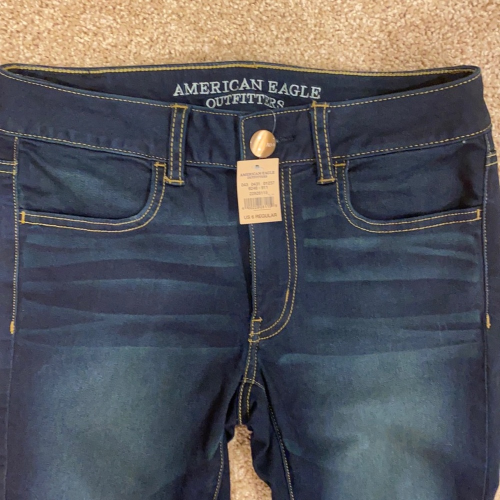 NWT super super stretch american eagle jeggings 6R